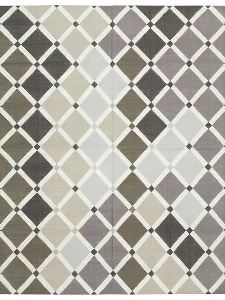 8x10 Brown Dhurrie Rug - 32618 for wholesale by RUG N CARPET