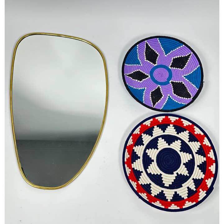 Mikwi - Wholesale Wall Mirror - Irregular Golden Mirror, Gold Mirror, Brass Mirror, Mirror