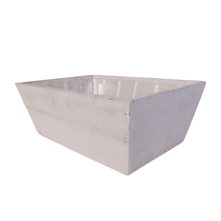 SWS BASKETS AND HOME DECOR – wholesale Planter box – Wood Planter Boxes with Liner Floral Accessories 11.75X8"5