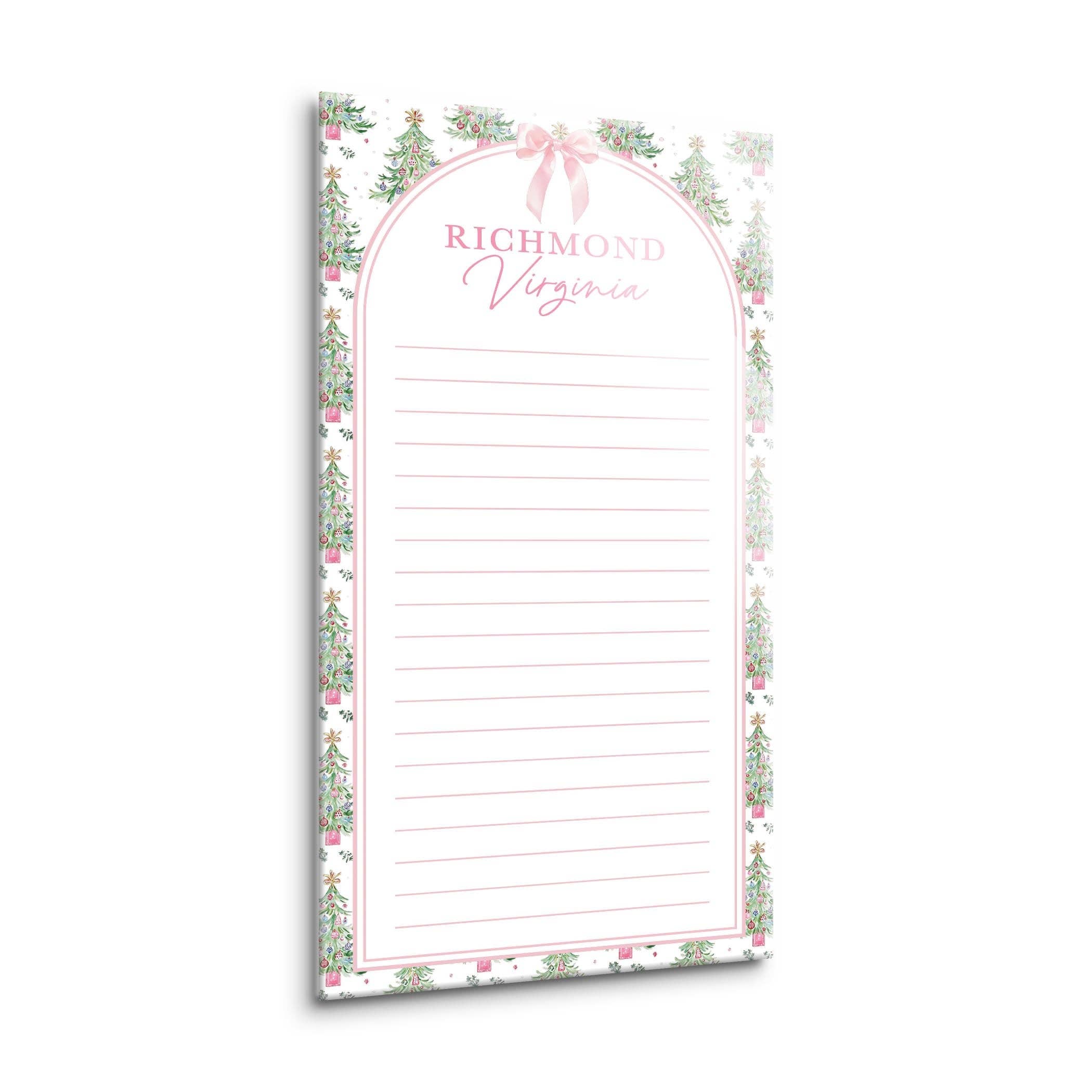 White 8x16 Glass Dry Erase-Blush & Baubles Christmas | Custom for wholesale on Faire1