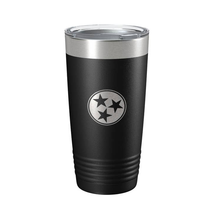 Tennessee Tristar Tumbler TN State Symbol Travel Mug Insulated Laser Engraved Coffee Cup 20 oz for wholesale by CarveBright