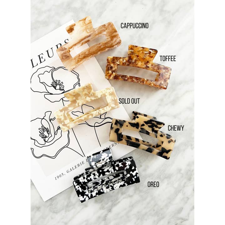 LoveLina - Wholesale Hair Clip - Women's - Jumbo 4-Inch Acetate Hair Claw - BETTY