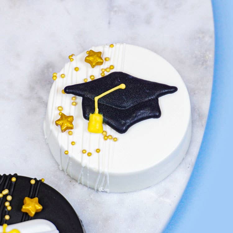 Summitbaking - Wholesale Decorating Tool - Graduation Hat/Cap and Diploma: Black Set, Royal Icing Decor4