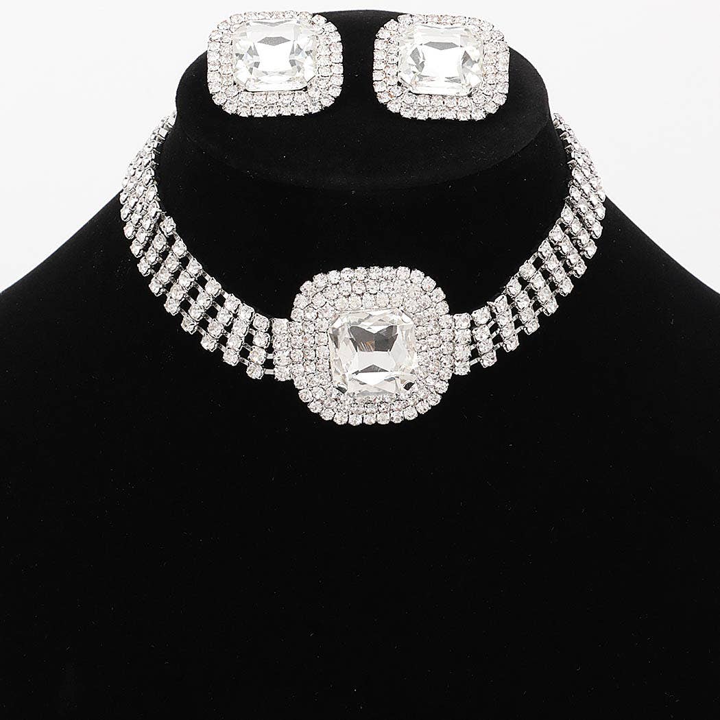 3AM BY H&D ACCESSORIES - Wholesale Pendant/Charm Necklace - Rhinestone Necklace Set2