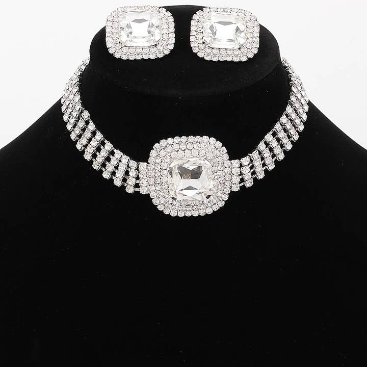 3AM BY H&D ACCESSORIES - Wholesale Pendant/Charm Necklace - Rhinestone Necklace Set2