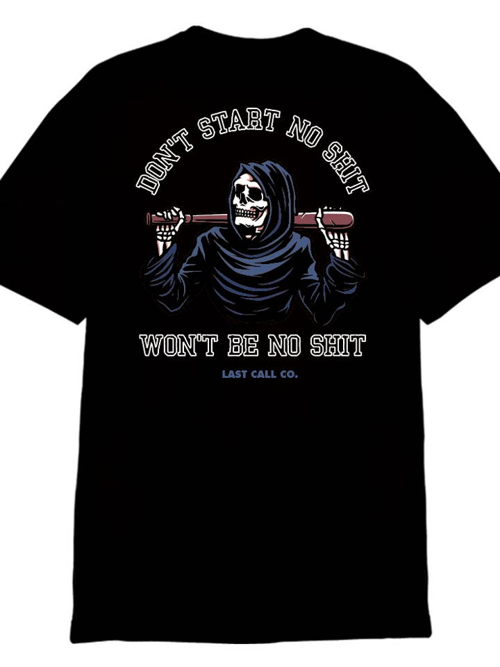 Last Call Co. Don't Start Short Sleeve T-shirt for wholesale by Last Call Co.