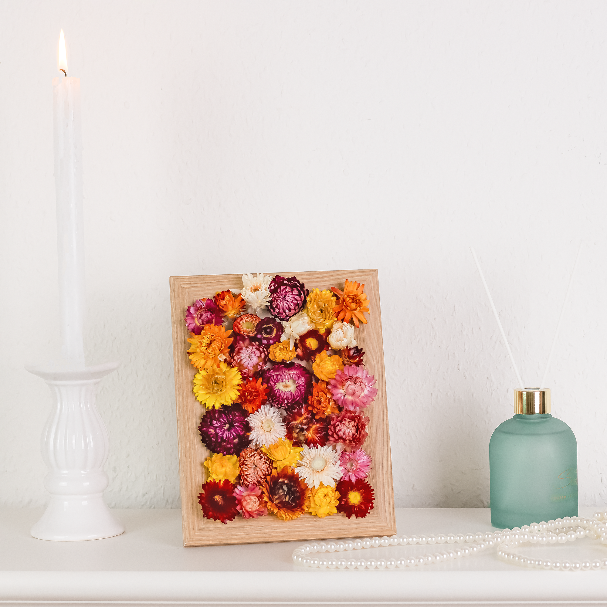 Kunstharz.Art - Vendita all'ingrosso Fiori secchi/pressati - Fiori di paglia essiccati Helichrysum per decorazioni artigianali11