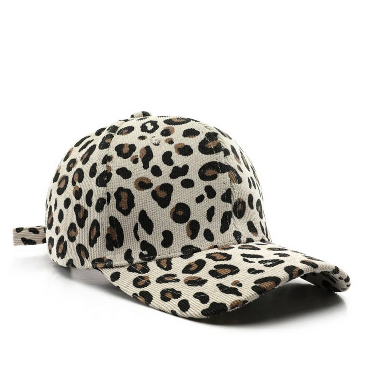 ACCITY - Wholesale Baseball Cap - Unisex - Corduroy Leopard Baseball Cap Warm Sun Hat_CWAH28342