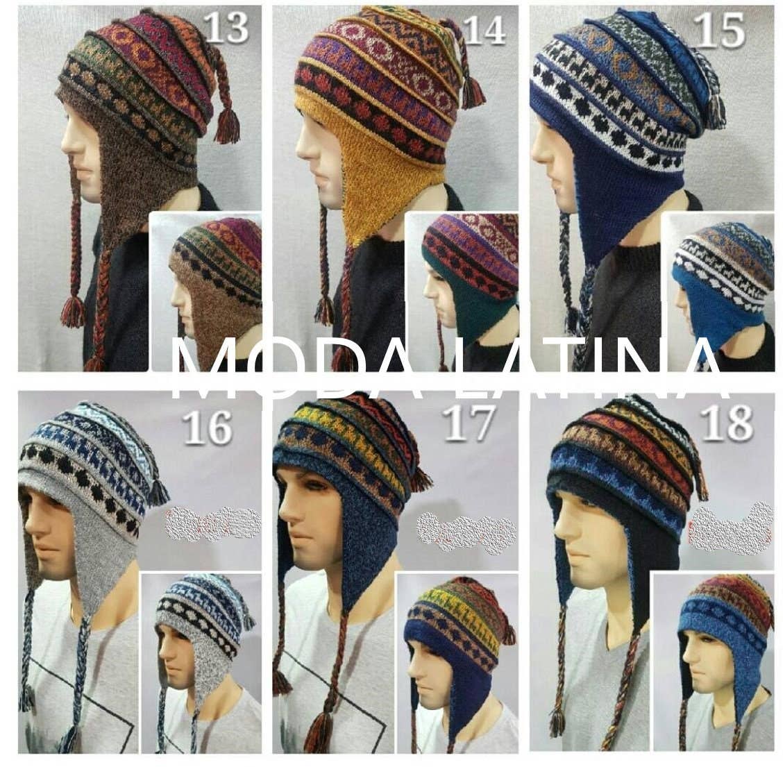MODA LATINA - Wholesale Beanie - Unisex - Unisex reversible  Alpaca Hat with Earflaps soft fleece hat2