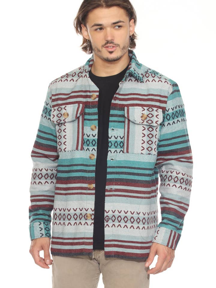 Button Shirt Jacket for wholesale by Lakhays Collection Inc.