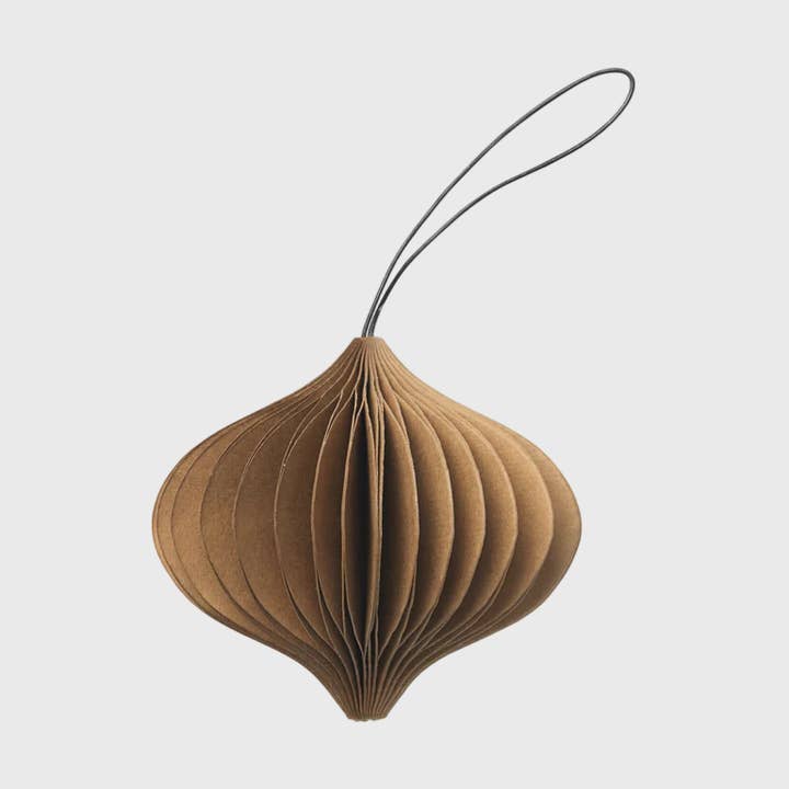 Sustain Folded Ornament Onion Caramel by Nordstjerne for wholesale by Nordstjerne North America