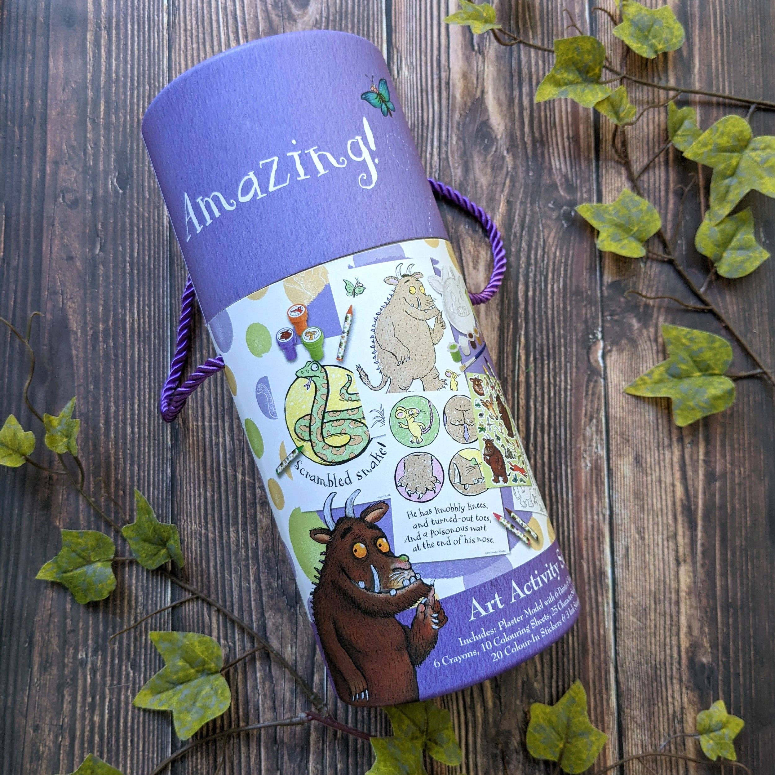 Robert Frederick Ltd - Venta al por mayor Juego de manualidades - Niños y bebés - El set de actividades artísticas para niños de El Gruffalo - Incluye pinturas, crayones y pegatinas3