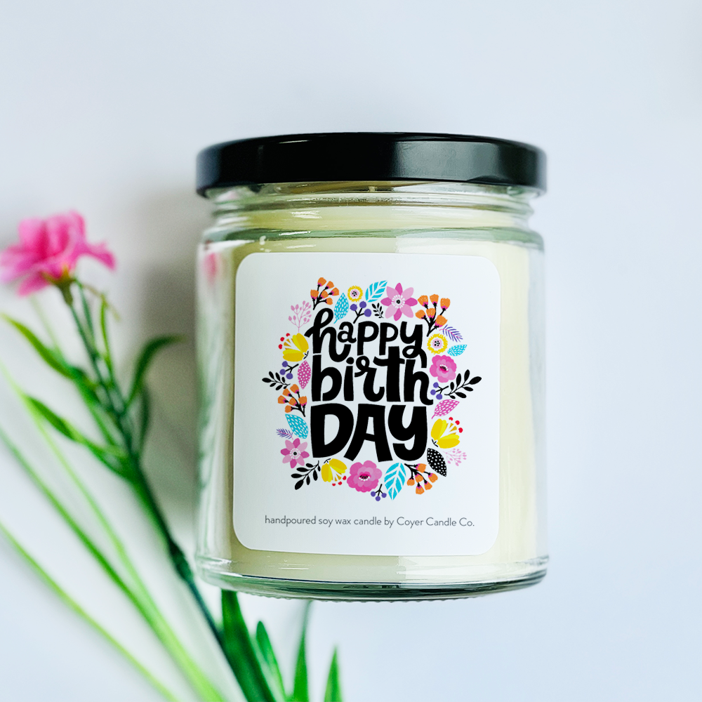 Coyer Candle Co. - Wholesale Jar/Filled Candle - Happy Birthday | 9 oz Candles19
