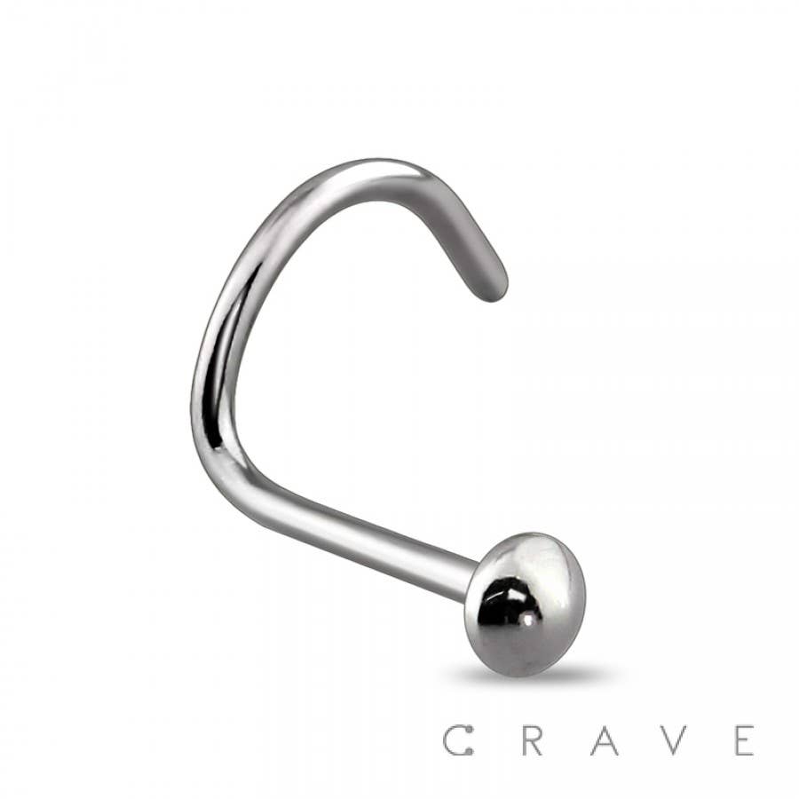 CRAVE - Vente Chaînes visage/corps - VIS DE NEZ 22GA, 20GA, 18GA 316L SS HAUTE POLIE1