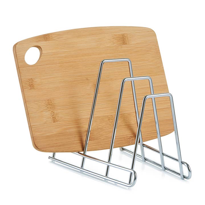 silver Tray/Plate Stand, Chrome-Plated Metal for wholesale on Faire1