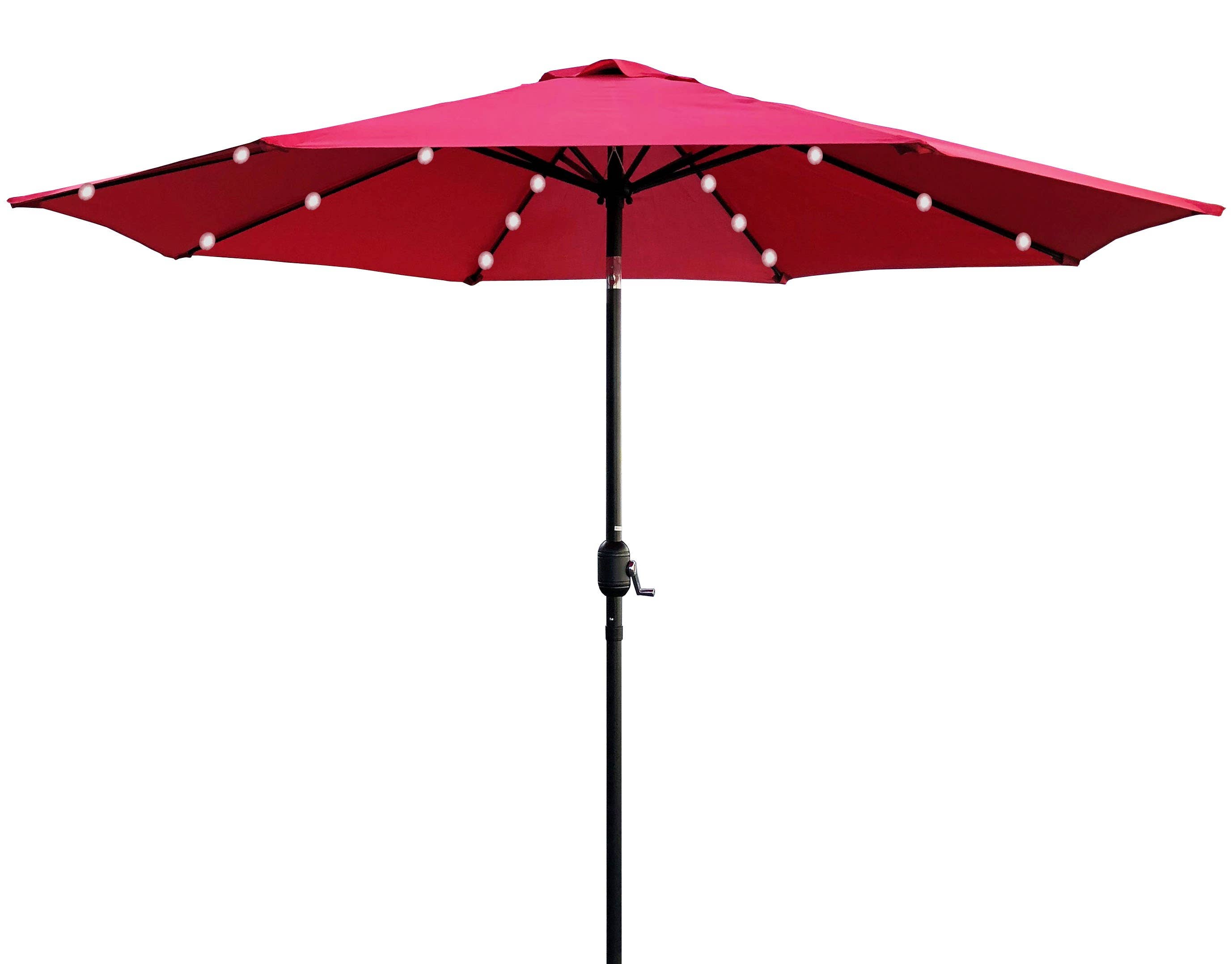 Abble – wholesale Patio umbrella – 9 Feet Solar Lighted Patio Umbrella   (SKU#300260)7