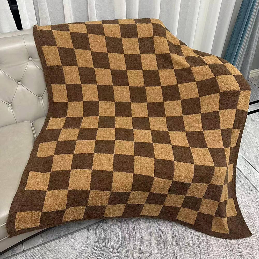 Sensibling Corp. – wholesale Throw blanket – Reversible Checkerboard Patterned Throw Blanket
5