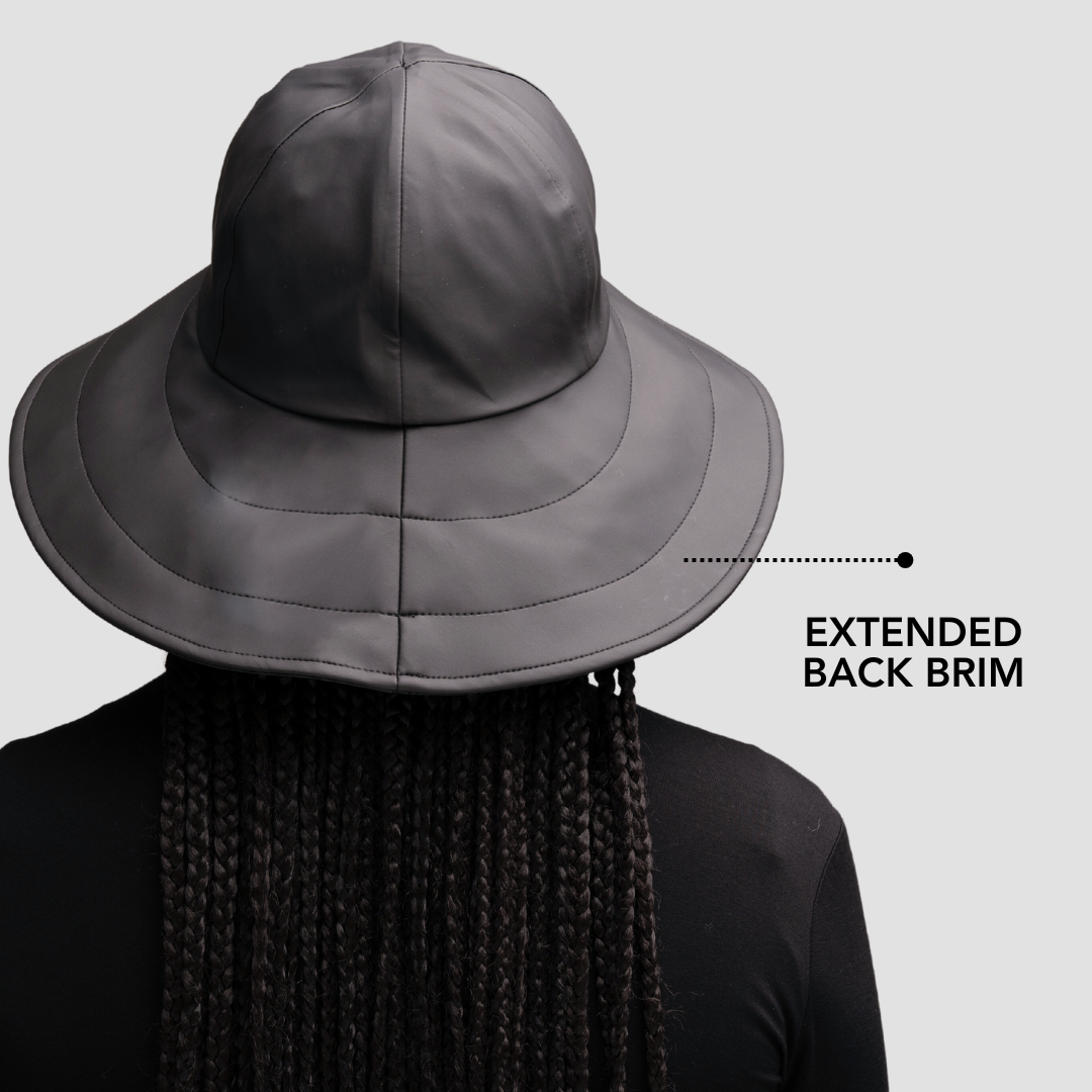 Hairbrella - Wholesale Bucket Hat - Women's - Satin-Lined, Waterproof Sou'wester Rain Hat7