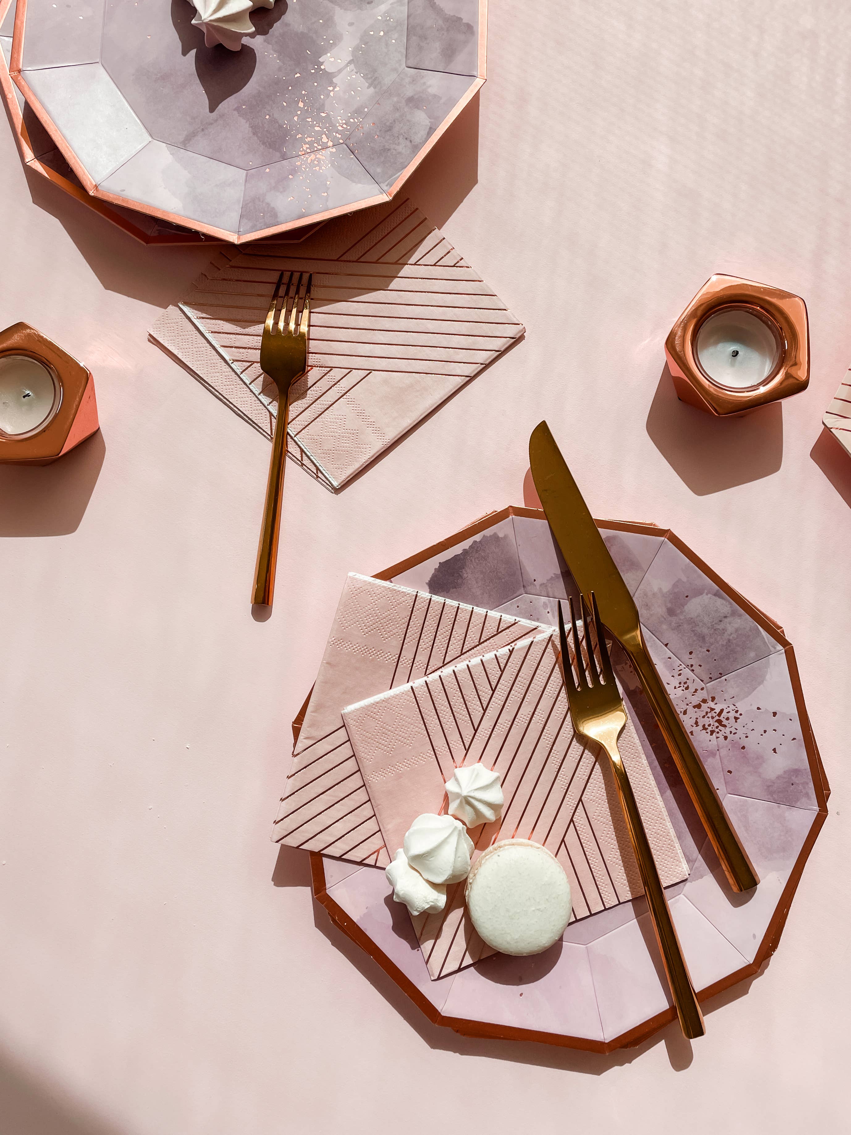 Harlow & Grey - Wholesale Disposable Napkin - Amethyst - Pink Lunch Paper Napkins8