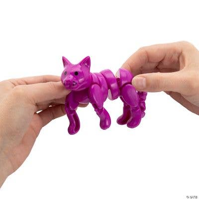 Fun Express - Wholesale Fidget Toy - Kids - ARTICULATED CAT FIDGET