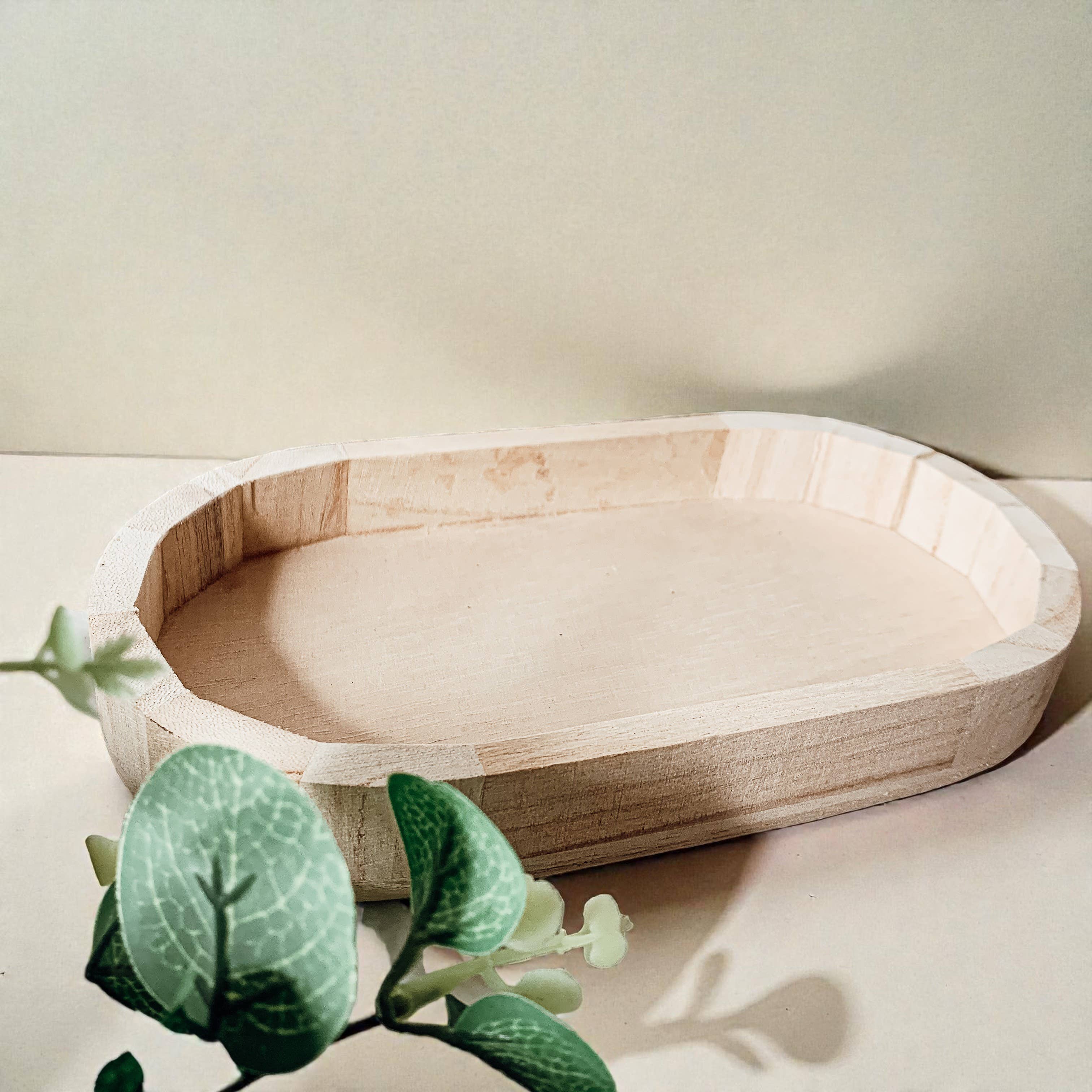 Gia Roma - Wholesale Decorative Tray - Rustic Wood Tray, Handmade Wooden Dispenser & Trinket Tray36