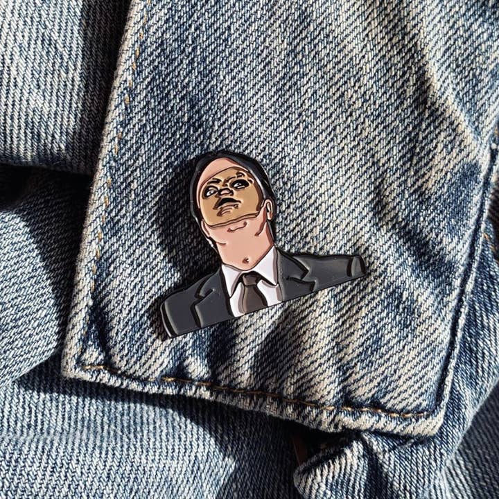 Sammy Gorin LLC – wholesale Lapel pin/button – Dwight CPR Mask Soft Enamel Pin