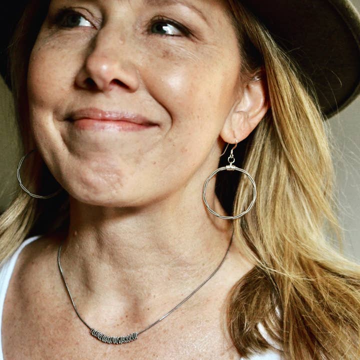 High Strung Studios - Wholesale Dangle Earrings - Song Circle Hoop Earring2