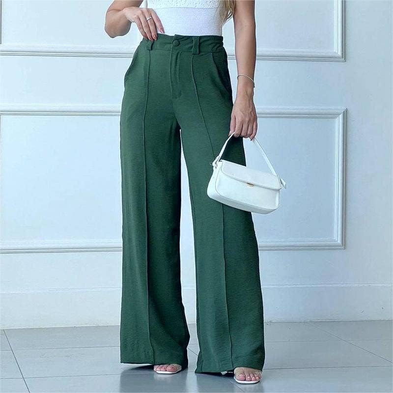 Rosa Clothing - Wholesale Pants - Women's - Office trousers wide-leg extra long suit pants8