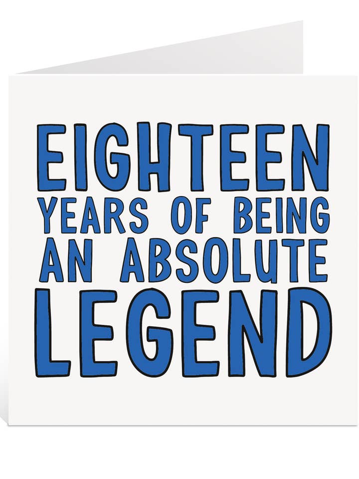 18th Birthday Card for wholesale by Creationery