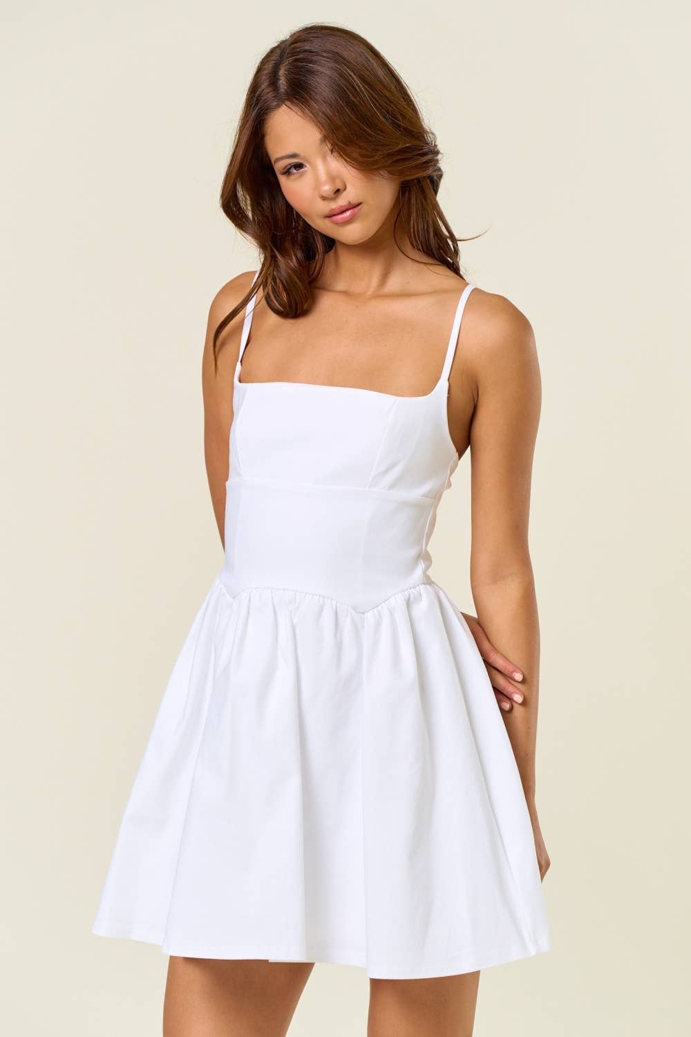 Blue Blush - Wholesale Dress - Women's - BD25319 Fit & Flare Mini Dress6