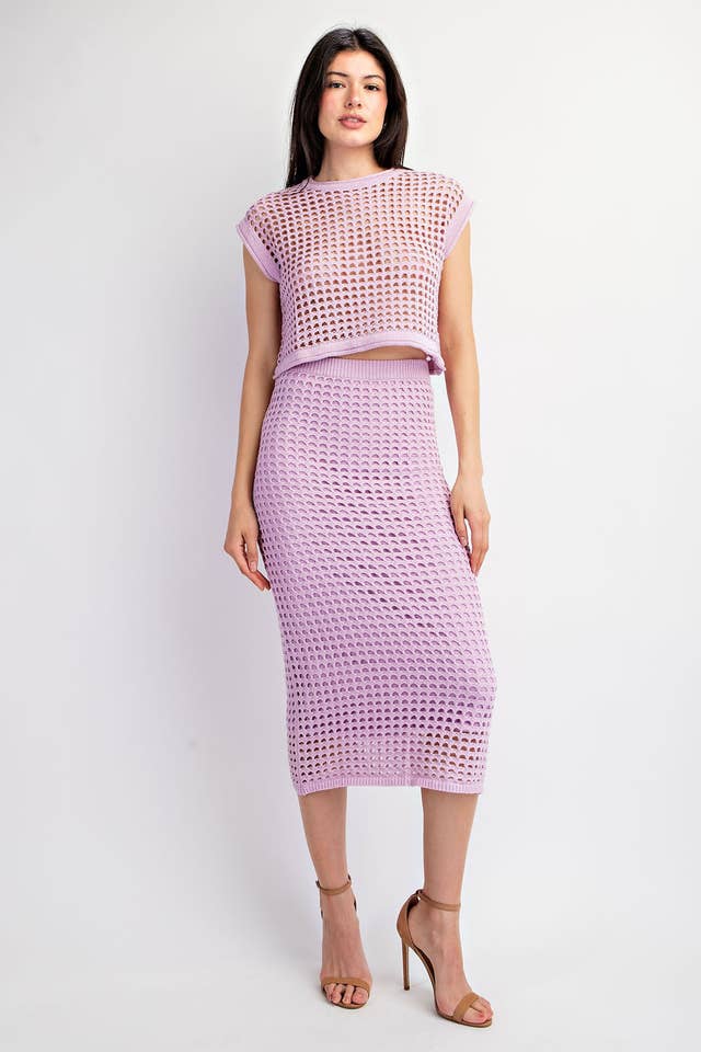 Edit by Nine - Wholesale Top & Skirt Set - Women's - Ts2343 Sleeveless Weaved Knitted Top24