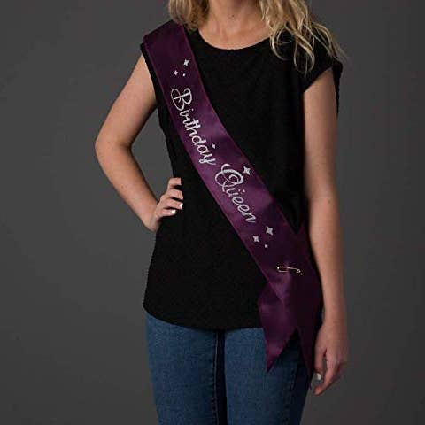 Ella Celebration - Wholesale Party Favor - Birthday Queen Sash1