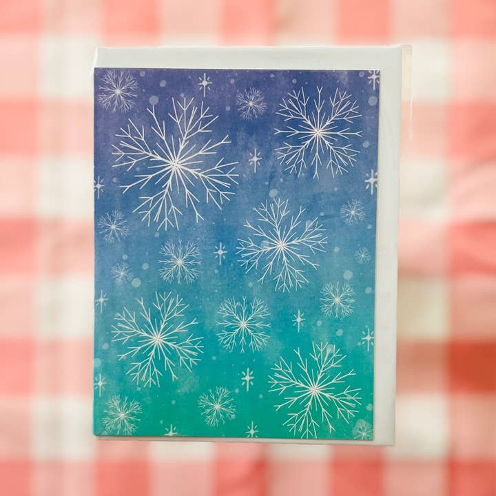 Moonlight Snowflake Christmas Card for wholesale by club daydream