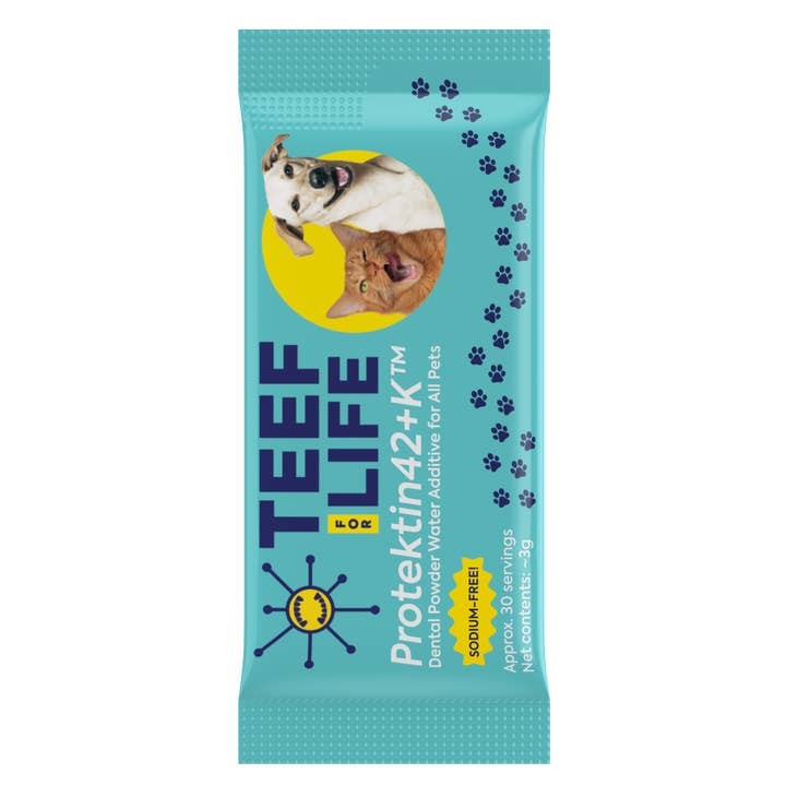 Sachet de recharge de poudre Protektin42K - Poudre dentaire pour chiens pour la vente par TEEF for Life