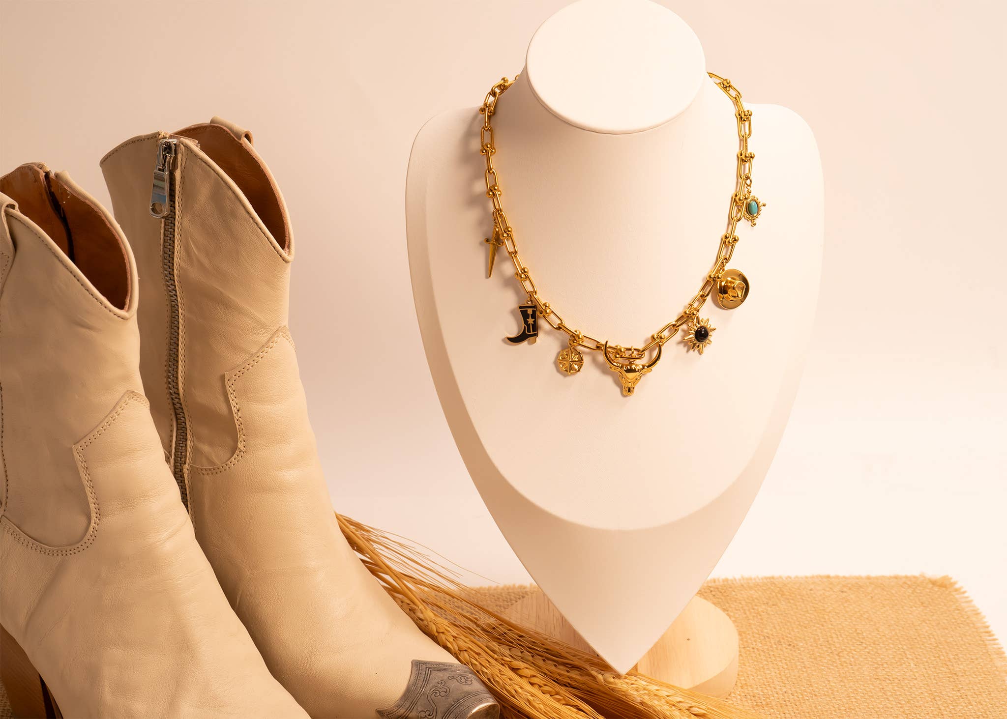 WJW - Wholesale Individual Charm/Pendant - 18K Gold PVD Stainless Steel Dagger Charm12