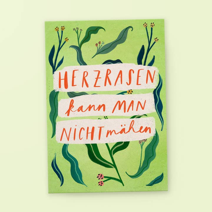 Postkort „Heart palpitations“ for engroshandel hos franzizo nachhaltige papeterie