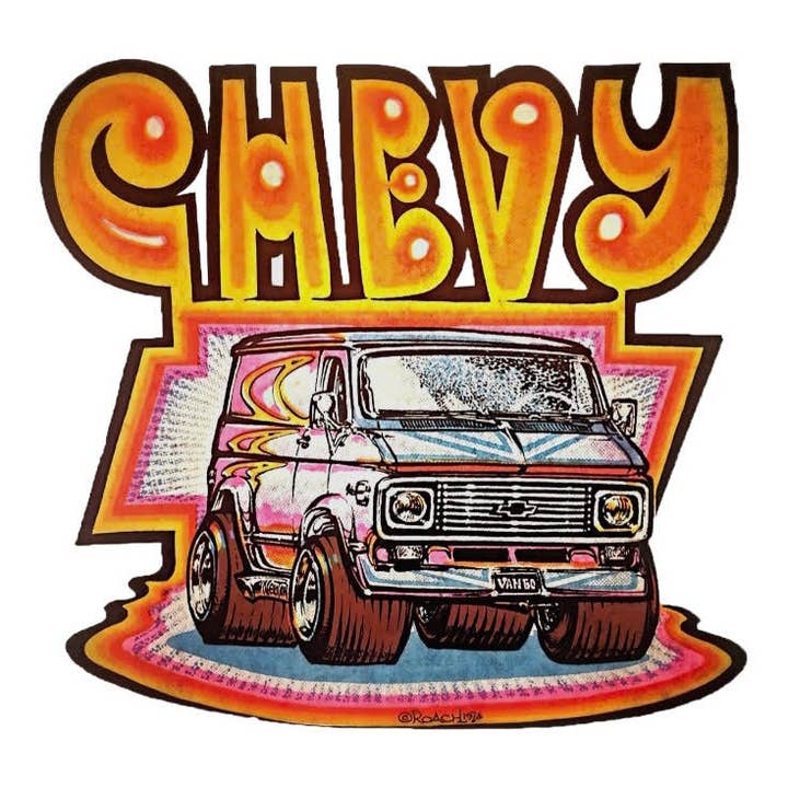 Dirty Livin’ - Venta al por mayor Pegatina - Adhesivo retro para furgoneta Chevy