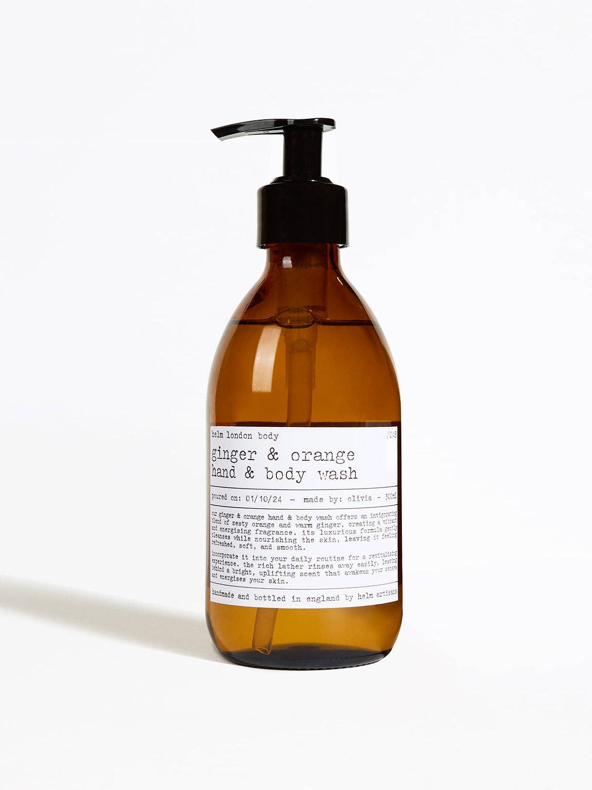 Helm London – wholesale Duschtvål – Ginger & Orange Hand & Kroppstvätt - 300ml0