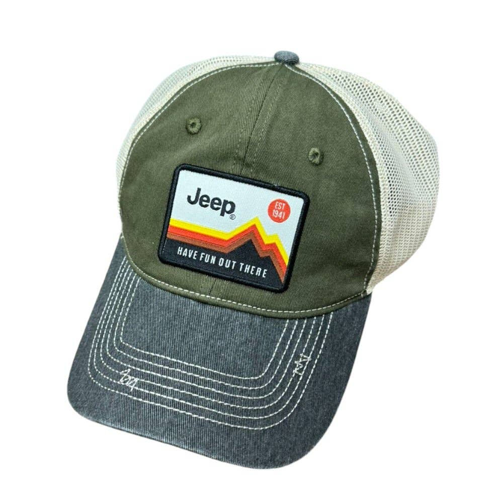 Detroit Shirt Co. - Wholesale Trucker Hat - Men's - Hat - Jeep Have Fun Out There Patch Garment Washed Trucker4
