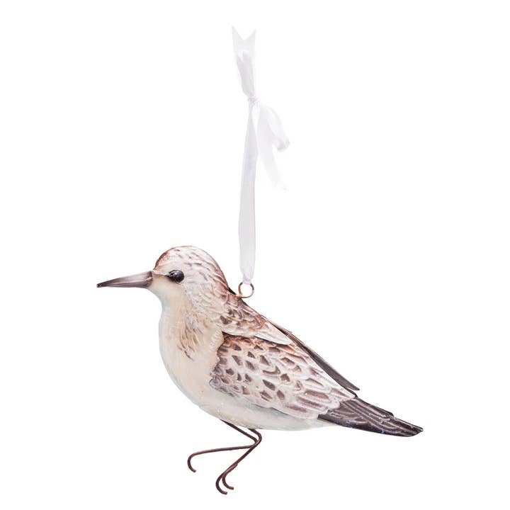 C&F Home - Wholesale Ornament - Christmas Sandpiper Bird Metal & Capiz Ornament