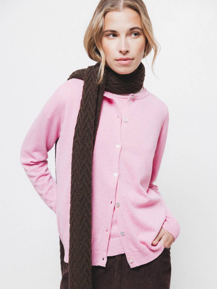 Plain Knit Cardigan (431973-54) for wholesale by Lanidor