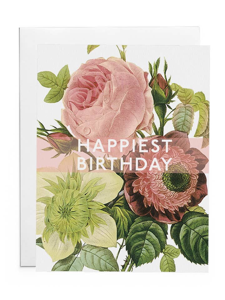 Cartão de aniversário mais feliz (flores) por atacado de The Lost Art of Stationery