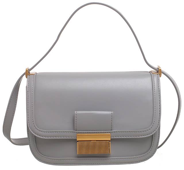 Bessie London – wholesale Crossbody bag – Women's – GOLD CLASP FLAP CORSSBODY BAG1