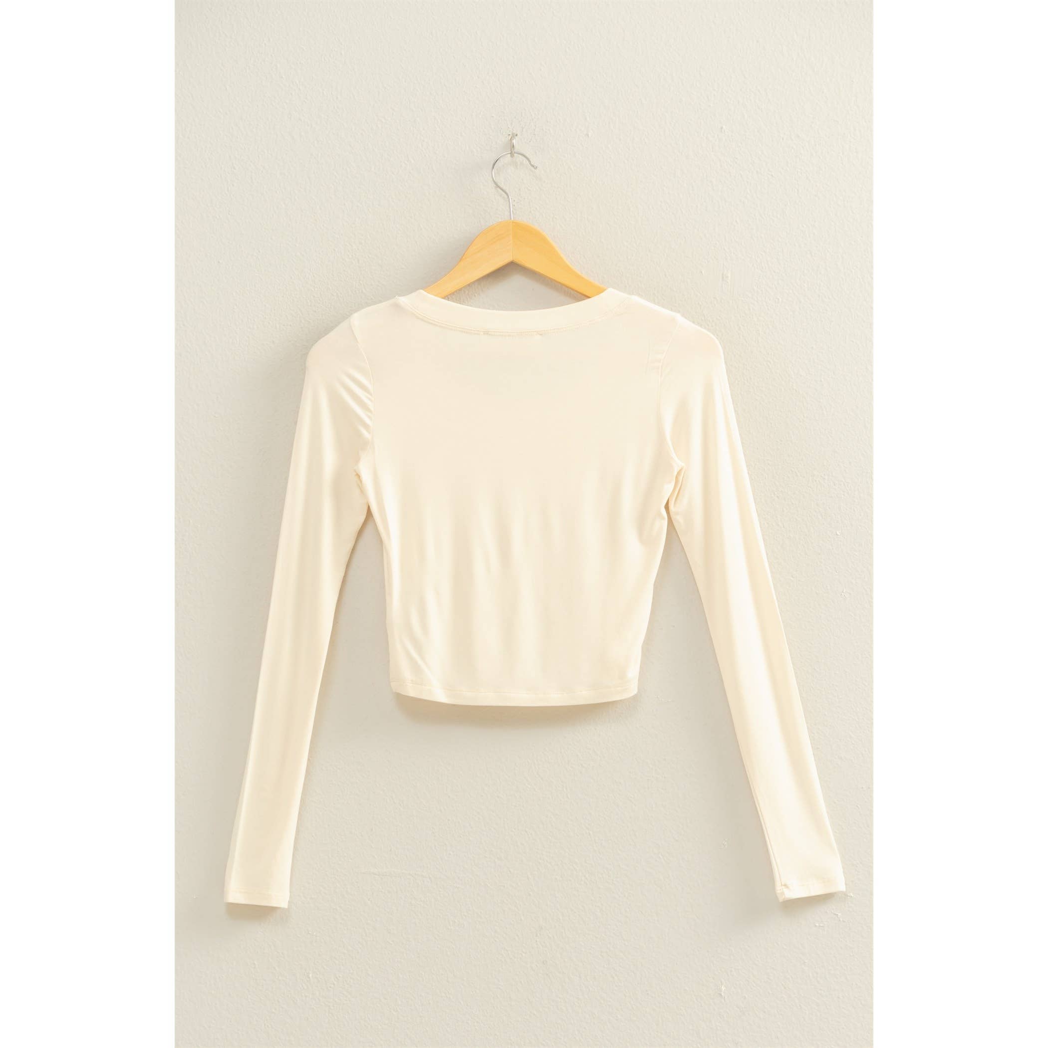 HYFVE - Wholesale Shirt - Women's - Cropped Scoop Neck Long Sleeve Top17