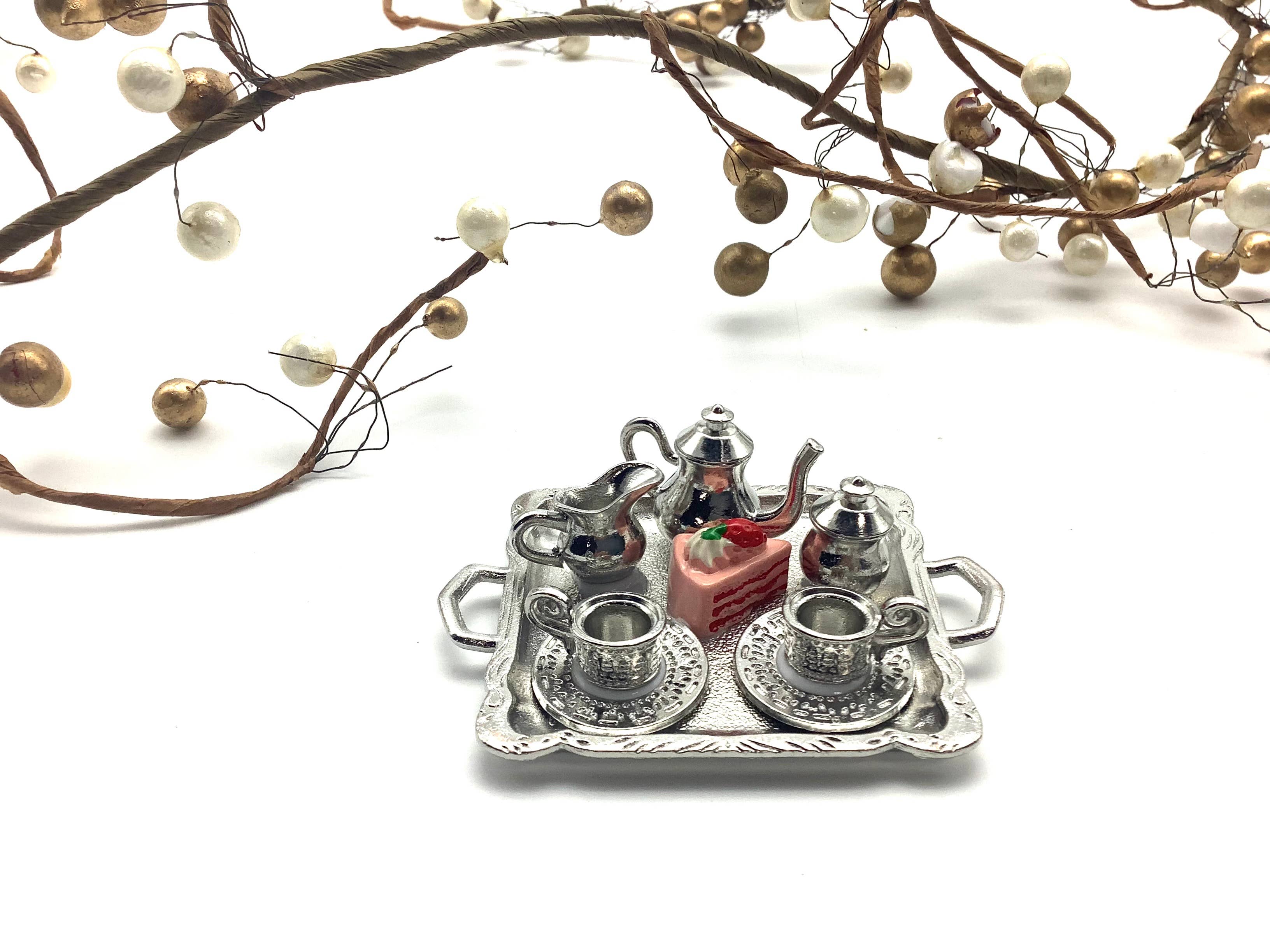 All Little Cute Things - Wholesale Ornament - Afternoon Tea Set with Tray Ornament, Holiday Decor5