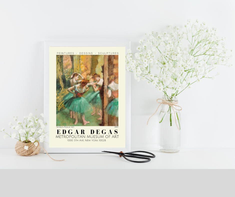 Magnifique Hearts - Wholesale Art Print - Prints of Art by Degas, Beautiful Ballerinas, Ballet, 8x100