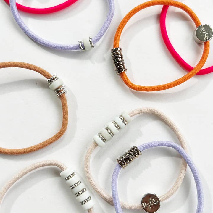 By Lilla - Wholesale Jewelry Set - BIKINI - 8 PACK BRACELET/HAIRTIES SPRING/SUMMER PACKAGED