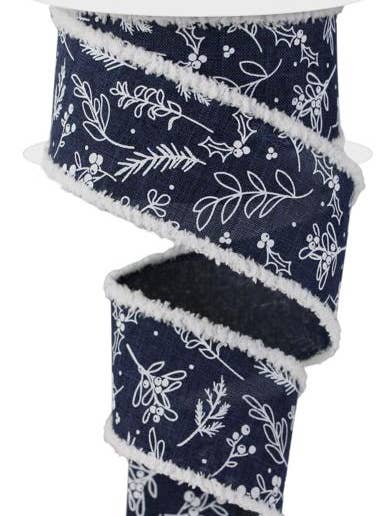 2.5" X 10Yd Winter Greenery/Drift (AC) for wholesale by Waterman's Loft Inc.