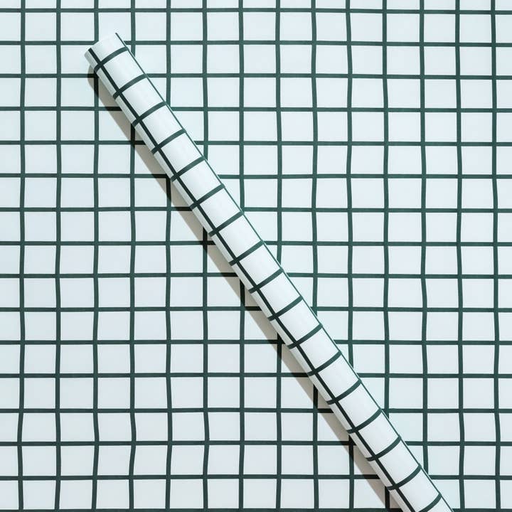 Mint & Evergreen Wrapping Paper Roll for wholesale by Joy Creative Shop