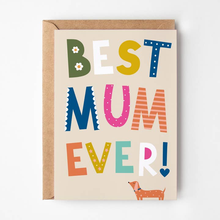 Best Mum Greetings Card for wholesale by Happy Street